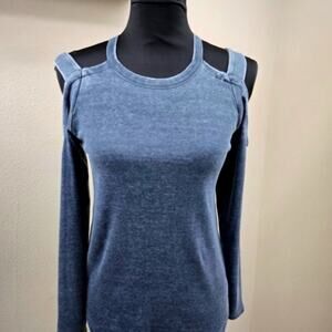 Chaser Cold Shoulder Long Sleeve Top NWT Size‎ M